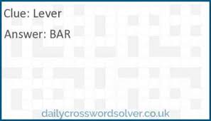 Go back and see the other crossword clues for la times crossword january 15 2017 answers. Lever Crossword Answer Solutions De Jeux