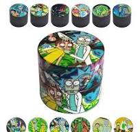 3 layer 50mm metal Rick and morty Tobacco herb grinder w ...