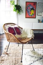 Melyssa S Bohemian Modern Living Room Tour Melyssa Griffin Rattan Chair Living Room Living Room Chairs Bohemian Style Living Room