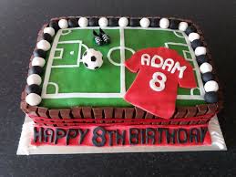 My Son S 8th Birthday Cake Football Pitch Shirt Fussball Torte Torten Fussball