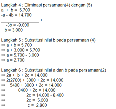 Untuk lebih memahami tentang sistem persamaan linear tiga variable, berikut kami sajikan beberpa contoh soal spltv beserta jawaban dan pembahasannya. Contoh Soal Sistem Persamaan Linear Tiga Variabel 2019