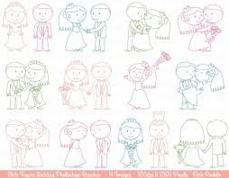 Wedding Stick Figure Photoshop Brushes Bride And Groom Etsy In 2020 Stick Figures Photoshop Brush Set Ps Brushes