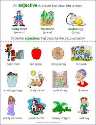 Arab Unity School Grade 1 C Blog English Adjectives Worksheet English Grammar English Adjectives Adjectives