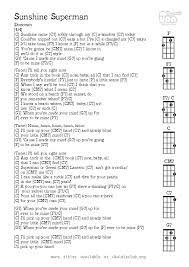 Sunshine Superman Ukulele Club Amsterdam Ukelele Chords Ukulele Songs Ukulele Chords Songs Ukulele