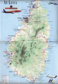 St Lucia Visitor S Map And Tourist Guide 2000 2 Caribbean Road Trip Map Tourist Guide Tourist