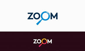 Work and have meetings from home. Premium Vector Simple Zoom Logo Template Design