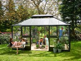 Mini serre de jardin serre une serre au jardin : Juliana Grand Oase 130 Serre De Jardin Verre De Securite Anthracite Hubo