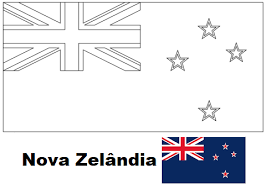 A atual bandeira da nova zelândia, nem sempre foi a bandeira oficial. Blog De Geografia Bandeira Da Nova Zelandia Para Colorir