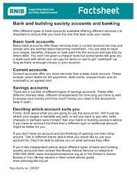 High security, easy to use, and ready when you are. Bank And Building Society Accounts And Banking Factsheet