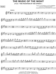 All submitted reviews become the licensed property of sheet music plus and are subject to all laws pertaining thereto. The Music Of The Night From The Phantom Of The Opera Sheet Music Violin Solo In A Major Download Print Sku Mn0093604
