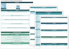 A checklist is a good way to keep track of tasks. Free Technical Specification Templates Smartsheet