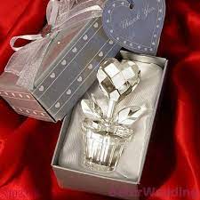 Aliexpress Wholesale Sj023 B Crystal Heart Design Flower Pot Favours 50pcs Lot Wedding Favor Wedding Gift Wedding Gift Favors Potted Favors Heart Gifts