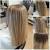 Ombre Hair Brown To Blonde Medium Length Straight