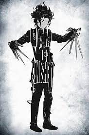 I Am Not Finished Edward Scissorhands Joven Manos De Tijera Carteles Minimalistas De Peliculas Posters Minimalistas