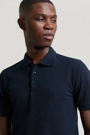 Dark Navy Pique Polo