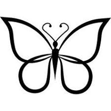 Black And White Stencil Butterfly Outline Butterfly Side View With Detailed Wings Free Vector Icons Designed By Freepik Butterfly Clip Art Butterfly Stencil Butterfly Outline