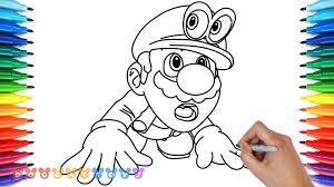 email protected email we hope that kids enjoy a free math coloring page. How To Draw Super Mario Odyssey 16 Drawing Coloring Pages For Kids Youtube