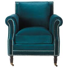 Fauteuil Bergere En Velours Bleu Canard Baudelaire Maisons Du Monde Fauteuil En Velours Bleu Fauteuil Velours Velours Bleu