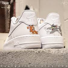 Custom Nike Air Force 1 Hand Painted Nike Shoes Cartoon Etsy In 2020 Nike Air Force Nike Air Painted Nikes