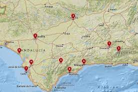 In the far south the mountains of the cordillera betica and sierra nevada dominate the landscape. Map Of Southern Spain Spain Spain Vacation Top Destinations
