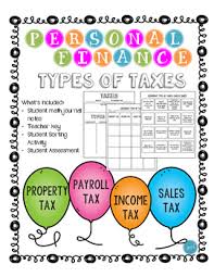 Finance Literacy Types Of Taxes Property Payroll Sales Income Tax Finance Literacy Types Of Taxes Income Tax