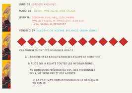 Proposer comme traduction pour merci à tous ceux qui ont contribué copier Remerciements A Tous Ceux Qui Ont Aide Anime Et Participe Aux Semaines De La Diversite Activites Culturelles Et Artistiques Lycee Philibert Delorme