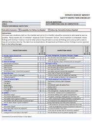 Yellow cab owners must take their vehicle(s) for inspection at any. 32 Sample Vehicle Inspection Checklists In Pdf Ms Word