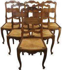 Select dining room chairs can be adjusted to a desired height and swivel for the ultimate comfort. French Country Dining Room Chairs Oak Rattan Euroluxhome
