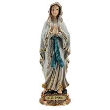 Située dans la région de lanaudière. Notre Dame De Lourdes Priere Statue Resine 14 5 Cm Vente En Ligne Sur Holyart
