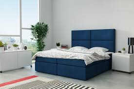 Blau gehört zu den kühlen farben, ein boxspringbett in dieser farbe verleiht dem schlafzimmer damit eine besondere klarheit. Boxspringbett Mit Bettkasten Figaro Mobel Onlineshop I Sofa Bett