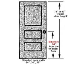 Standard garage door sizes are 16′ wide by 7′ tall and 9′ wide by 7′ tall. What Is The Standard Door Handle Height