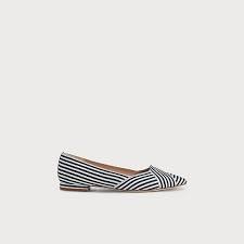 Black And White Striped Flats Savannah Navy And White Stripe Flat With Images Pointed Toe Flats Toe Flats