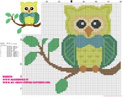 Auntie em designed these ornaments with plenty of options. Cross Stitch Pattern Owl On Branch With Bow Tie Free Cross Stitch Patterns Simple Unique Alphabets Baby
