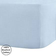 100 Brushed Cotton Flannelette 40cm 16 Extra Deep Fitted Sheets In 14 Colours King Sky Blue Bed Frame Mattress Bedding Shop King Size Mattress