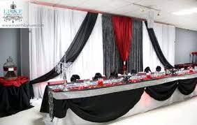 Wedding Colors Red And Black Head Tables 62 Ideas For 2019 White Wedding Decorations Red And White Weddings White Wedding Ceremony