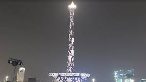 Monumen nasional atau yang populer disingkat dengan monas atau tugu monas adalah. Sambut Tahun Baru 2020 Pemprov Dki Tampilkan Video Mapping Tentang Jakarta Di Monas