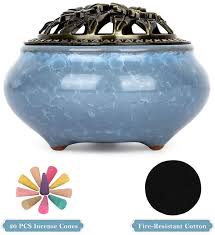 We would like to show you a description here but the site won't allow us. Incense Holder Burner Ceramic Censer With Cotton Bottom Shield 20 Fragrance Incense Cones Light Blue Walmart Com Walmart Com