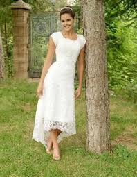White casual dresses for women Casual Simple Off White Wedding Dresses Addicfashion