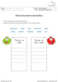 Stroke, and other health problems. Science Healthy Living 1 Worksheet Primaryleap Co Uk