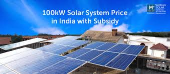 100kW Solar Power Plant India: Price, Benefits, Generation