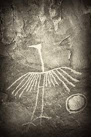 The white crane - Petroglyph - Bild \u0026amp; Foto von Sven Grauer aus ...