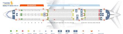 Seat Map And Seating Chart Singapore Airlines Boeing 777 200er Singapore Airlines Boeing 777 Boeing