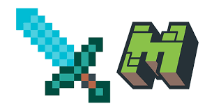 136 minecraft diamond sword png transparent images. Minecraft Diamond Sword Logo Cursor Custom Cursor
