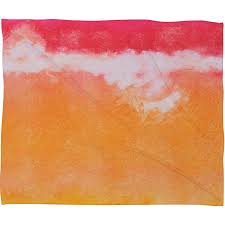 A good friend made me one for my birthday and it quickly became my favorite snuggly blanket. East Urban Home Tangerine Tie Dye Fleece By Laura Trevey Throw Blanket Wayfair