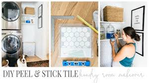 See more ideas about peel and stick floor, tiles, easy diy. Diy Laundry Room Refresh Peel Stick Tile Youtube