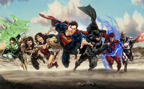 Download Wallpapers Justice League Superheroes Superman Wonder Woman Batman Cyborg Flash Aquaman Art 2017 Movie Besthqwallpapers Com Superheroes Dc Superheroes Personajes De Dc Comics