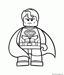 Printable superman vs batman lego coloring page. Superman Vs Batman Lego Coloring Pages Printable