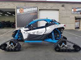 Photo Kombustionutv Colbyumphrey24 Your All Ready To Go Play In The Snow With Your New Camso_co Tracks Canammaverickx3 Canam Motorsport Gmc Trucks Atv
