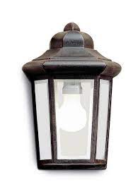 Leds C4 Outdoor Lighting Big Perseo Wall Light Transparent Glass Brown Outdoor Wall Mounted Lighting Outdoor Light Fixtures Outdoor Post Lights