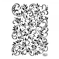 Schablonen zum ausdrucken ranken : Universal Schablone A4 Ranken Schnorkel Ornamente Universalschablonen Schablonen Stempel Schablonen Viva Decor Online Shop
